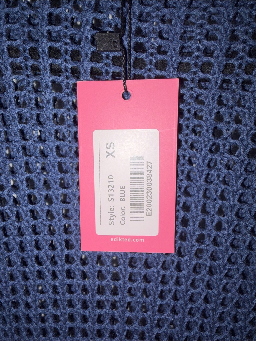 wild fable Navy Open-Knit Star Sweater - Picture 3 of 3